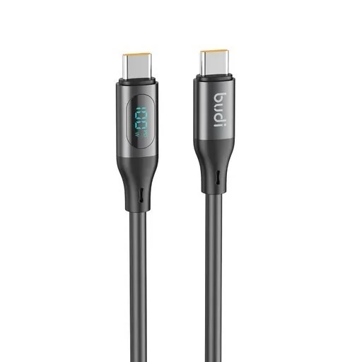 کابل فست شارژ  USB-C به USB-C بودی مدل Budi DC262TT12B توان 100 وات طول 1.2 متر